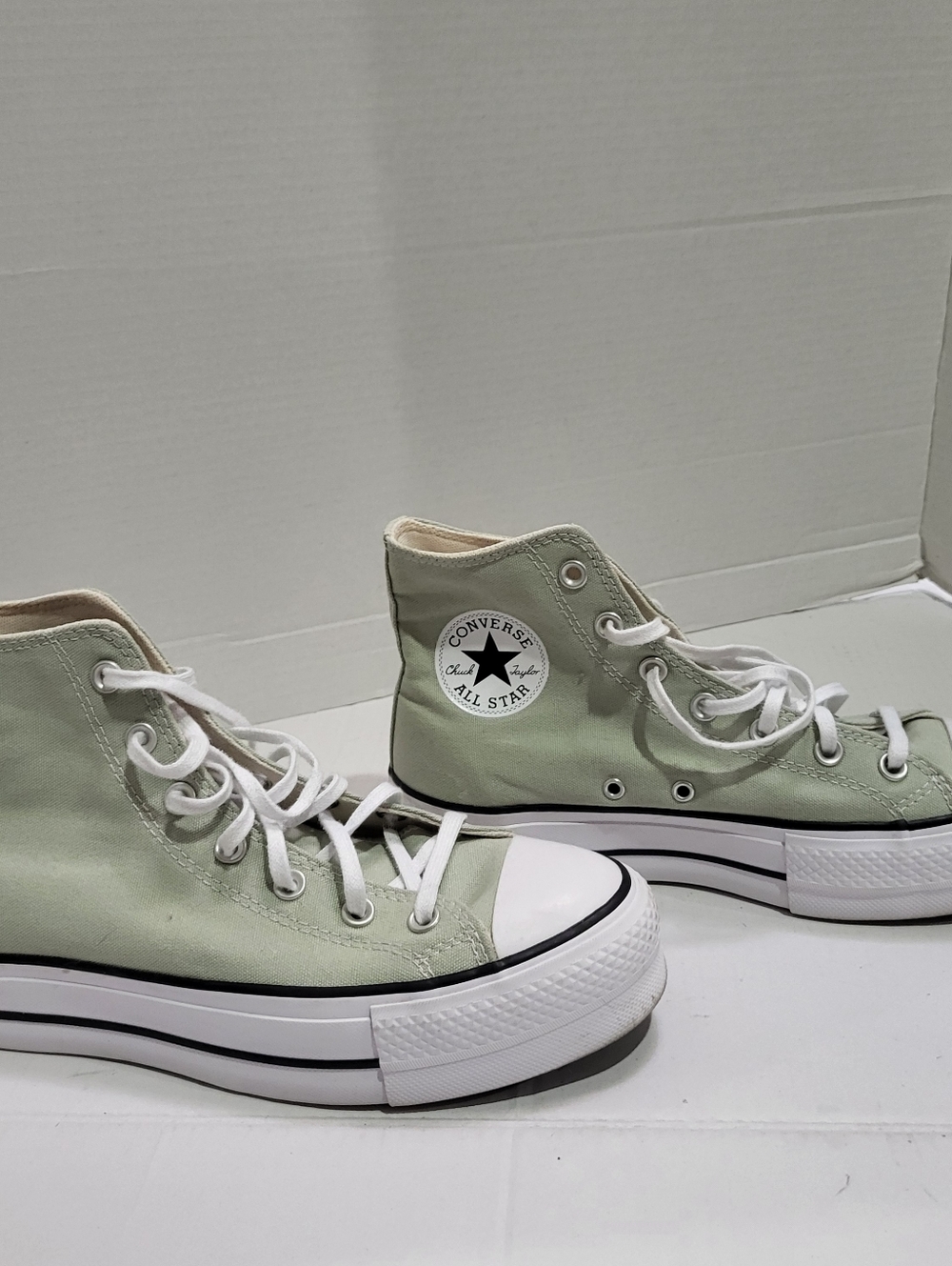 Womens Converse Chuck Taylor All Star Lift Hi Sneaker Platform Summit Sage Sz. 9